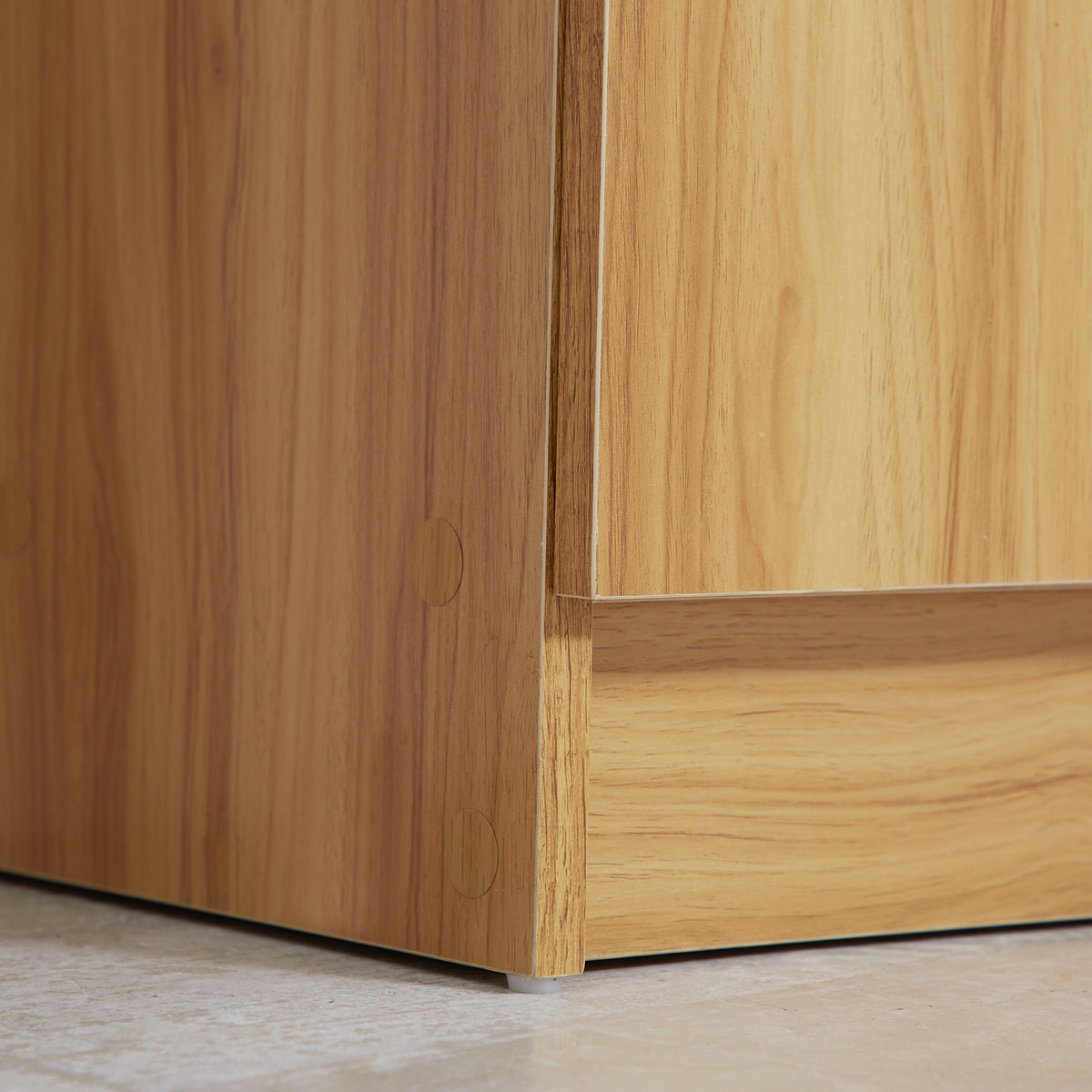 Meuble de rangement à chaussures pour entrée avec 4 compartiments ouverts et placard double porte - étagère réglable-8