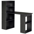 Bureau informatique, bureau avec rangement, 6 compartiments ouverts, table d'ordinateur pour chambre, studio-0