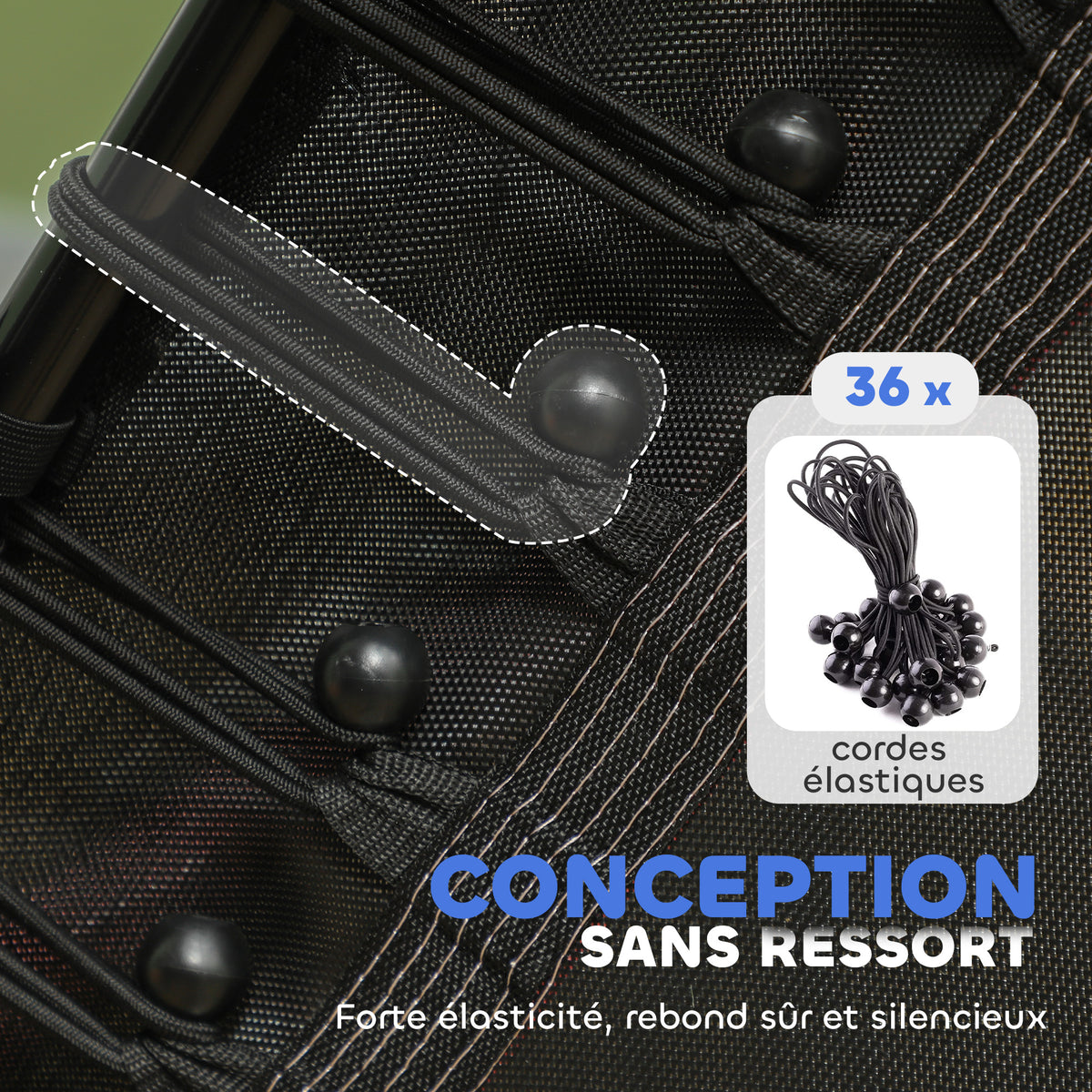 Trampoline pour enfant 1,22 x 1,11 x 1,9 m filet de sécurité porte zippée 6 poteaux rembourrés inclus rose noir-4