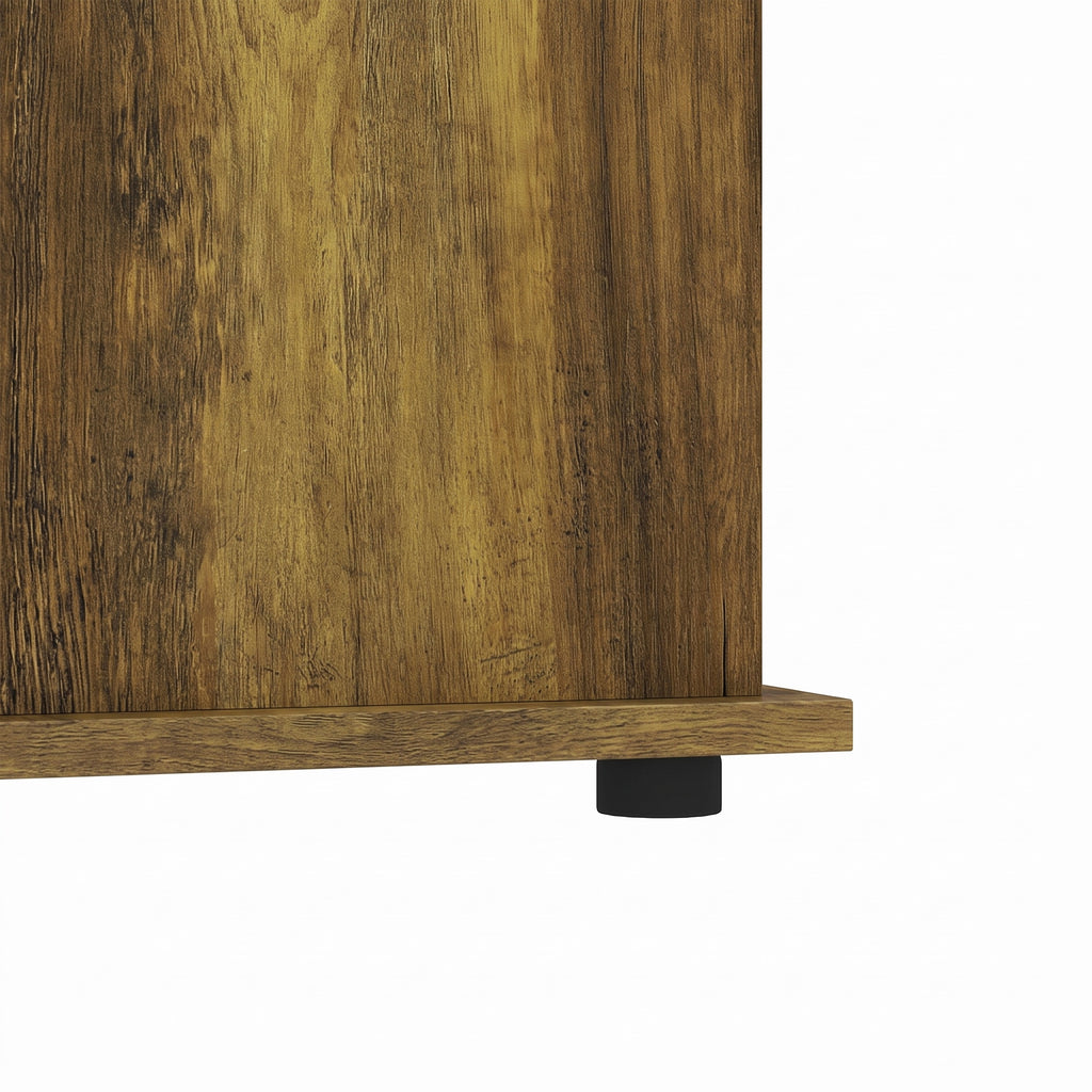 Coffre de Rangement, Banc de Rangement avec Couvercle Rabattable et Charnières de Sécurité, 80 x 40 x 45 cm, Marron-8