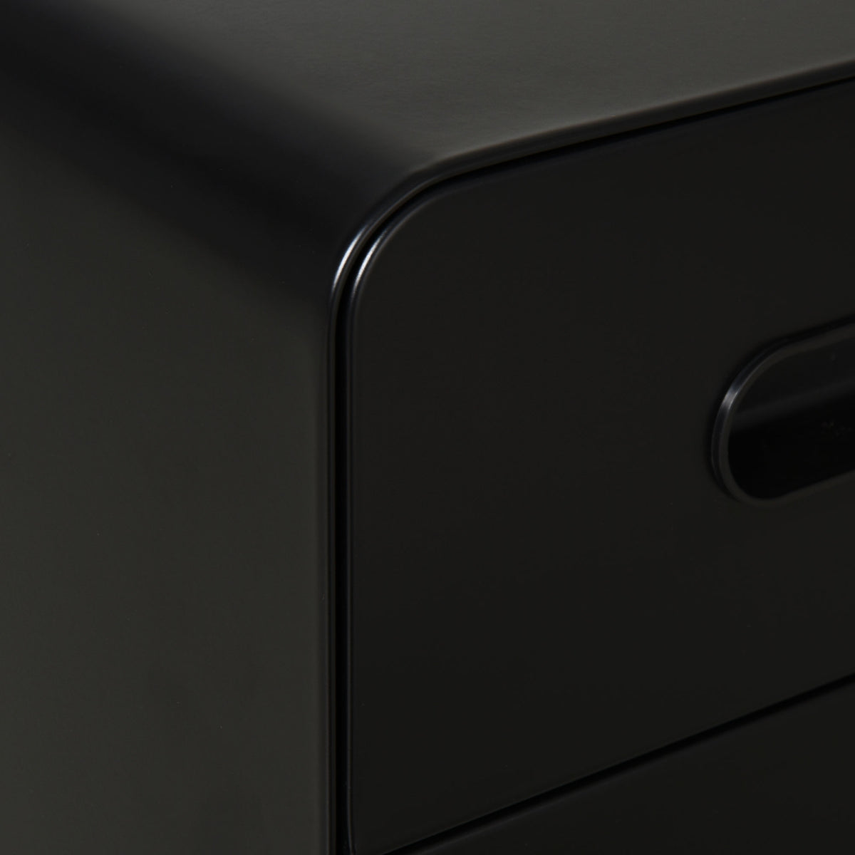 Caisson bureau mobile verrouillable avec 3 tiroirs pour format A4, lettre, légal, 39 x 48 x 59 cm, noir-8