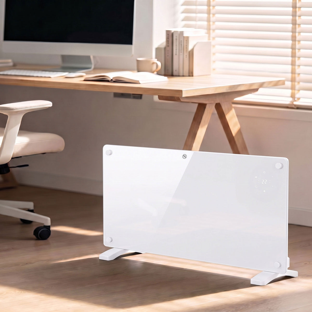 Radiateur Électrique Connecté WiFi 2000 W, Chauffage Convecteur Sur Pied ou Mural, Télécommande, Écran LED, 15-22m²-8