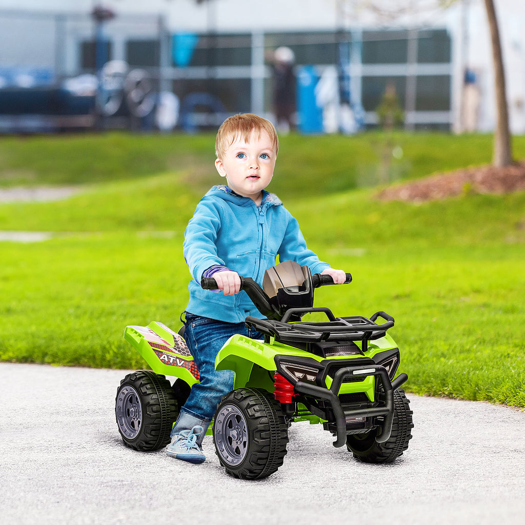 Quad buggy voiture électrique enfant quad électrique 18-36 mois 6 V 2 Km/h max. vert-1