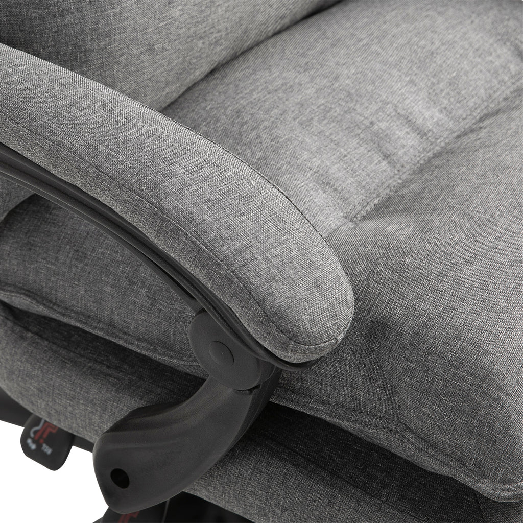 Fauteuil de bureau massant ergonomique, chaise de bureau avec dossier inclinable, hauteur réglable-8