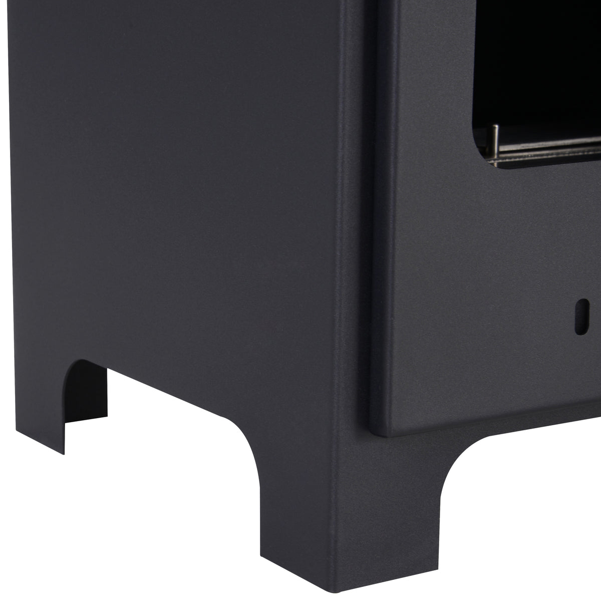 Cheminée bioéthanol sur Pieds brûleur 0,9 L, 3h de durée de combustion Style néo-rétro poêle dim. 40L x 30l x 50H cm Couverture 20-25 m² Noir-9