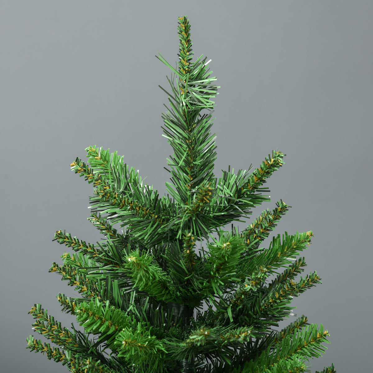 Sapin de Noël artificiel avec 310 branches support en acier socle pliable en acier hauteur 120 cm vert-7