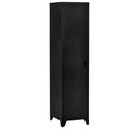 Armoire de Rangement compacte en métal casier style industriel avec 3 étagères, 1 tringle 43L x 50l x 180H cm-0
