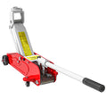 Cric hydraulique à profil bas en acier robuste, Charge maximale de 2000 kg, capacité de levage de 12 à 30 cm, rouge-0