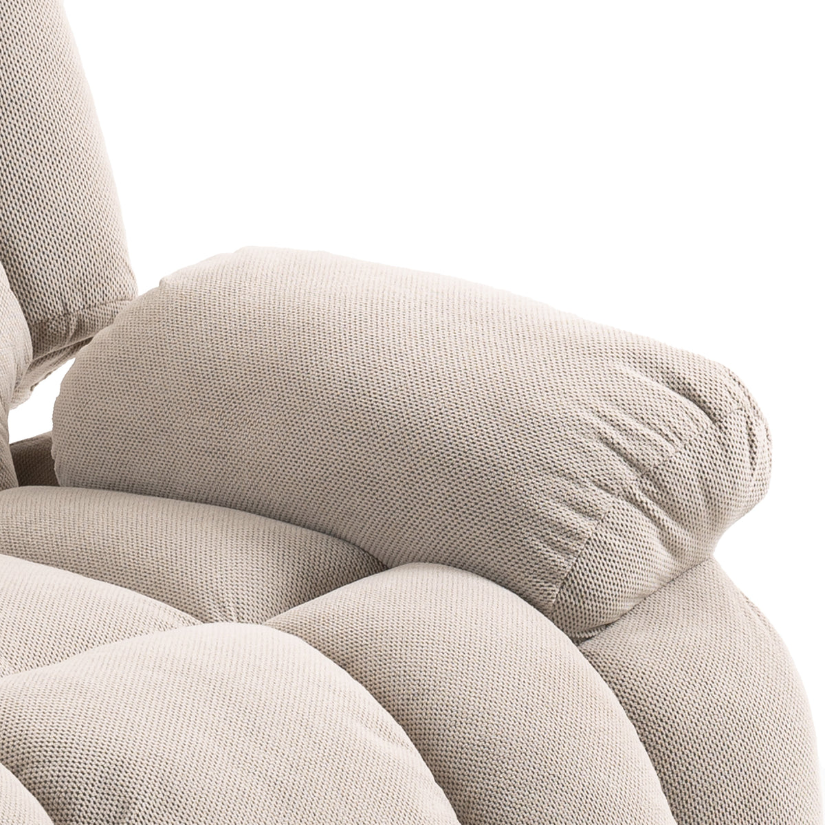 Fauteuil Releveur Électrique, Massage et Chauffage, Repose-Pieds, Dossier Inclinable, Télécommande, 93x104x100cm, Beige-9