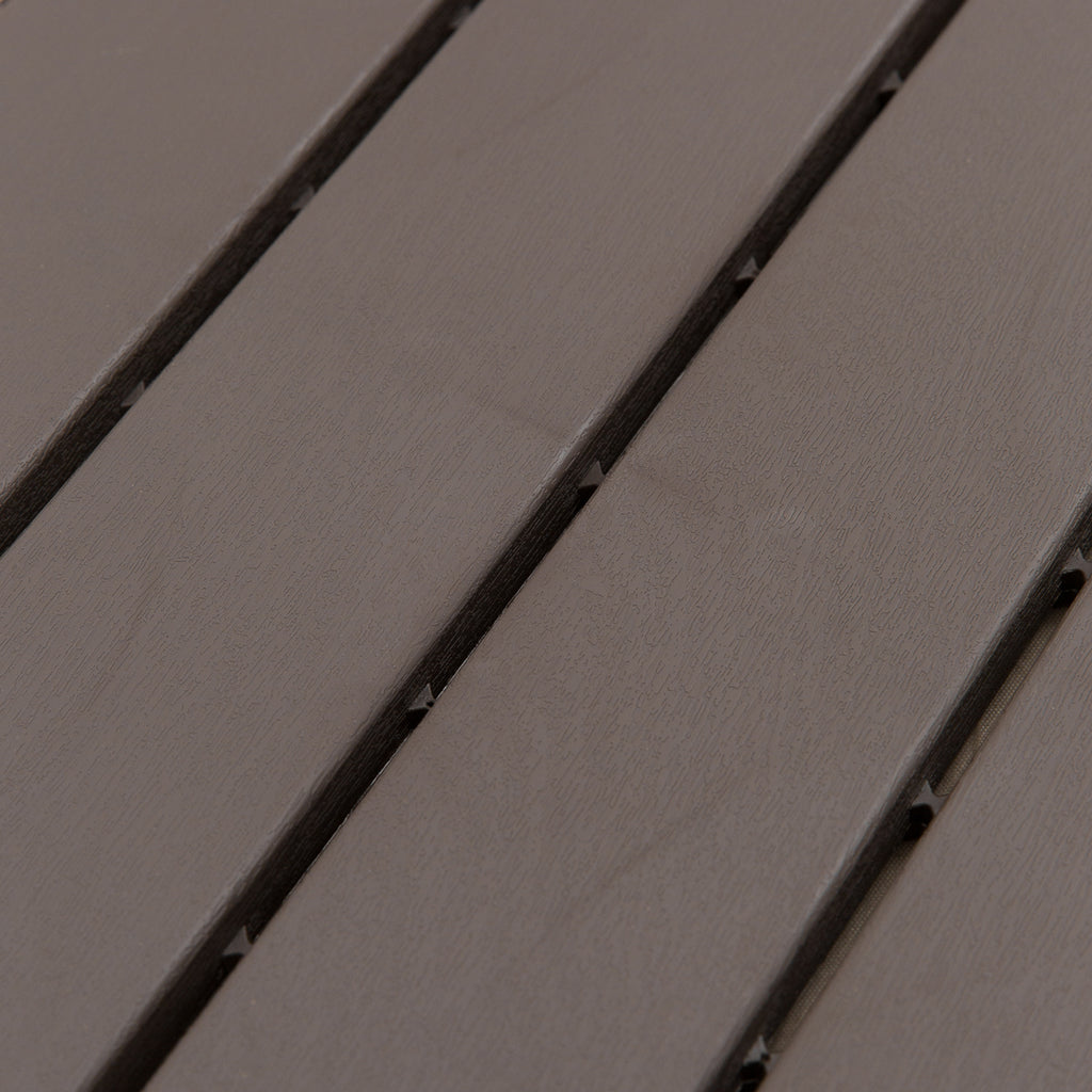 Caillebotis - Dalles terrasse - Lot de 9 - emboîtables, Installation très Simple - Petits Carreaux Composite Plastique Imitation Bois Chocolat-7