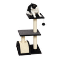 Arbre à chat arbre à grimper griffoir pour chat hauteur 72 cm balle suspendue gris foncé-0