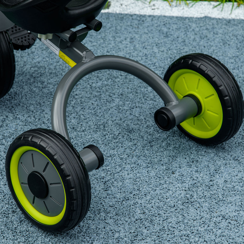 Tricycle enfants avec sonnette et panier selle réglable avec dossier - pour enfant de 2 à 5 ans noir-8