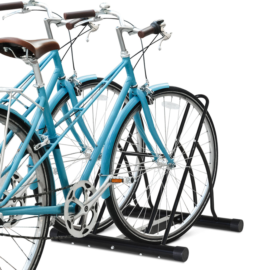 Râtelier 2 vélos modulable dim. 54L x 60l x 57H cm acier époxy noir-9