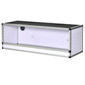 Terrarium en Aluminium Enclos en Maille pour Amphibiens Araignées et Reptiles 120 x 40 x 40 cm Blanc-0