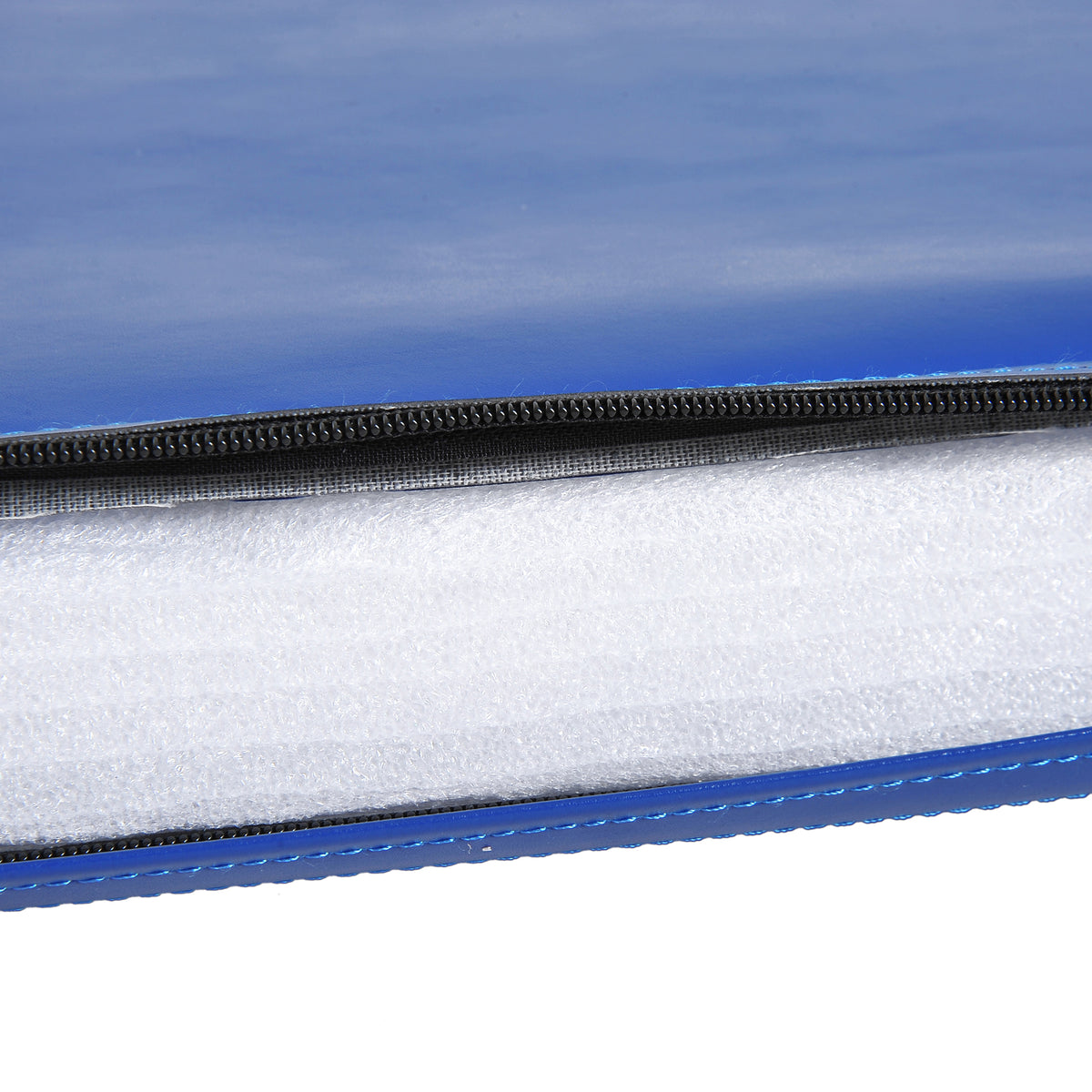 Tapis de gymnastique yoga pilates fitness pliable portable grand confort 180L x 60l x 5H cm revêtement synthétique bleu-8