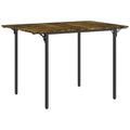 Table de salle à manger avec 2 rabats style industriel, extensible, table à abattant pour 2-4 personnes-0