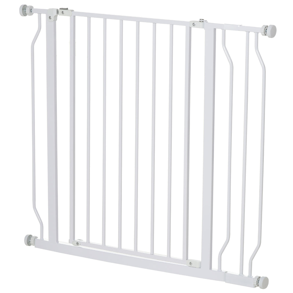 Lot de 2 barrières de sécurité pour animal longueur réglable escaliers couloirs portes sans perçage en acier ABS-9