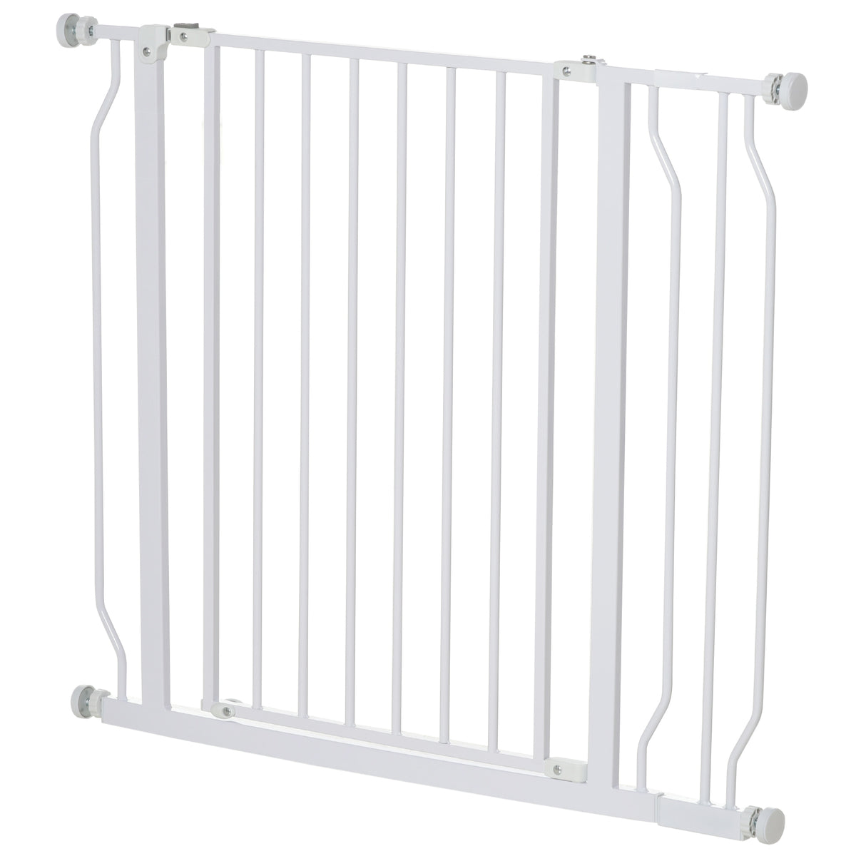 Lot de 2 barrières de sécurité pour animal longueur réglable escaliers couloirs portes sans perçage en acier ABS-9