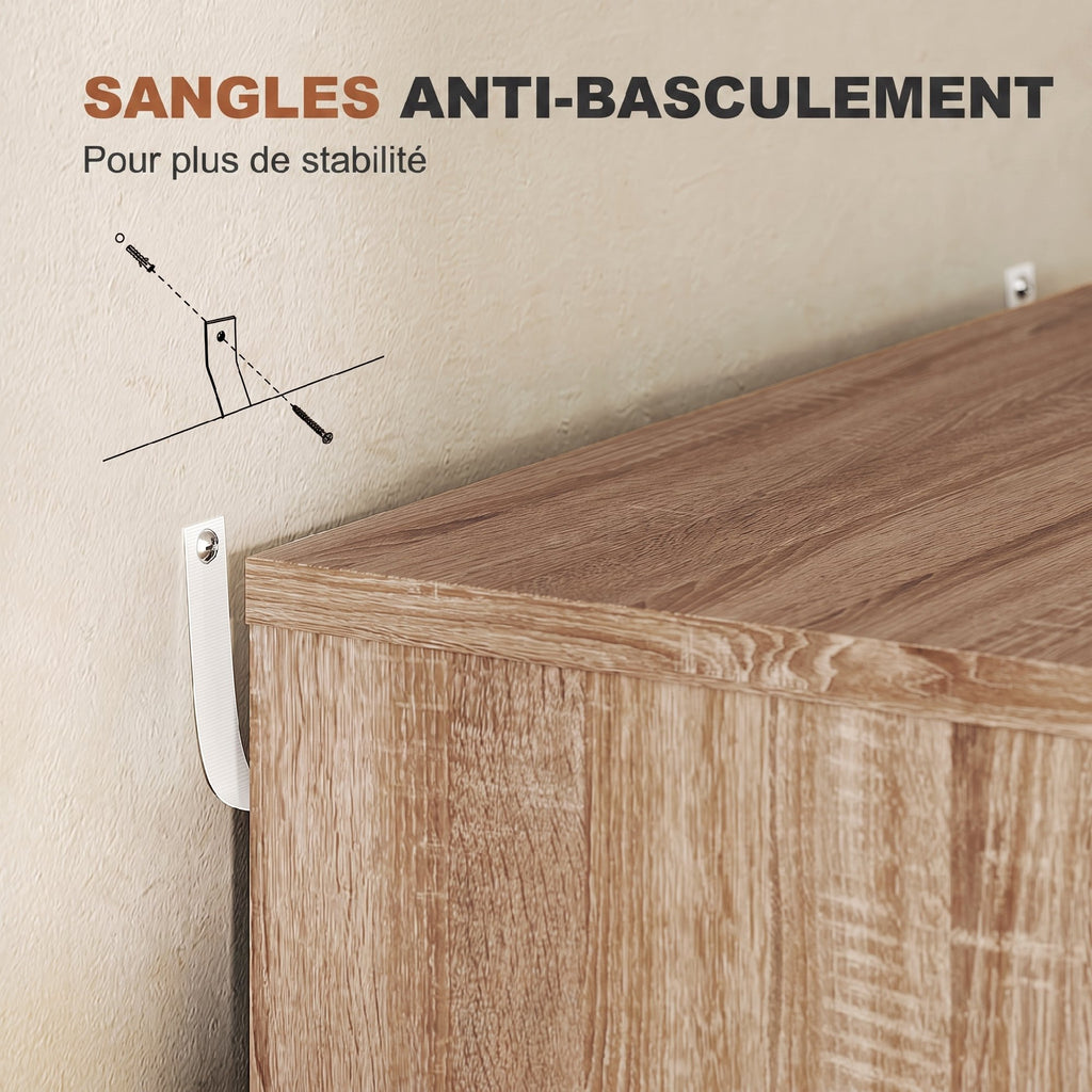 Caisson de bureau à roulette meuble rangement bureau avec 7 tiroirs organisateur pour documents, format A4 ou lettres-6