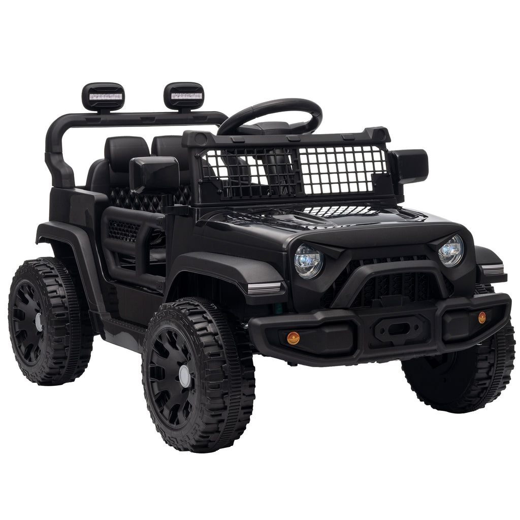 Voiture Électrique Enfants 12V, Buggy Électrique Enfants, 2-4 km/h, 2 Moteurs, Télécommande, Batterie Lithium, Noir-0