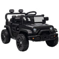 Voiture Électrique Enfants 12V, Buggy Électrique Enfants, 2-4 km/h, 2 Moteurs, Télécommande, Batterie Lithium, Noir-0
