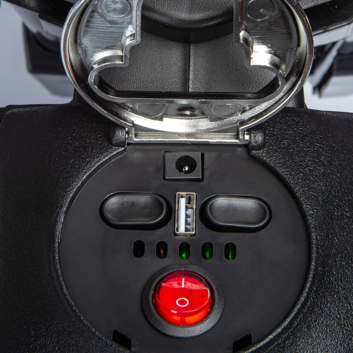 Moto électrique enfants sous licence Aprilia avec 2 moteurs 12V, roues d'entraînement, lumière LED, musique - jaune-8