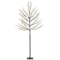 Arbre lumineux 180cm Cerisier Artificiel Lumineux  200 LED et 20 Branches Flexibles, Décoration Intérieure et Extérieure-0