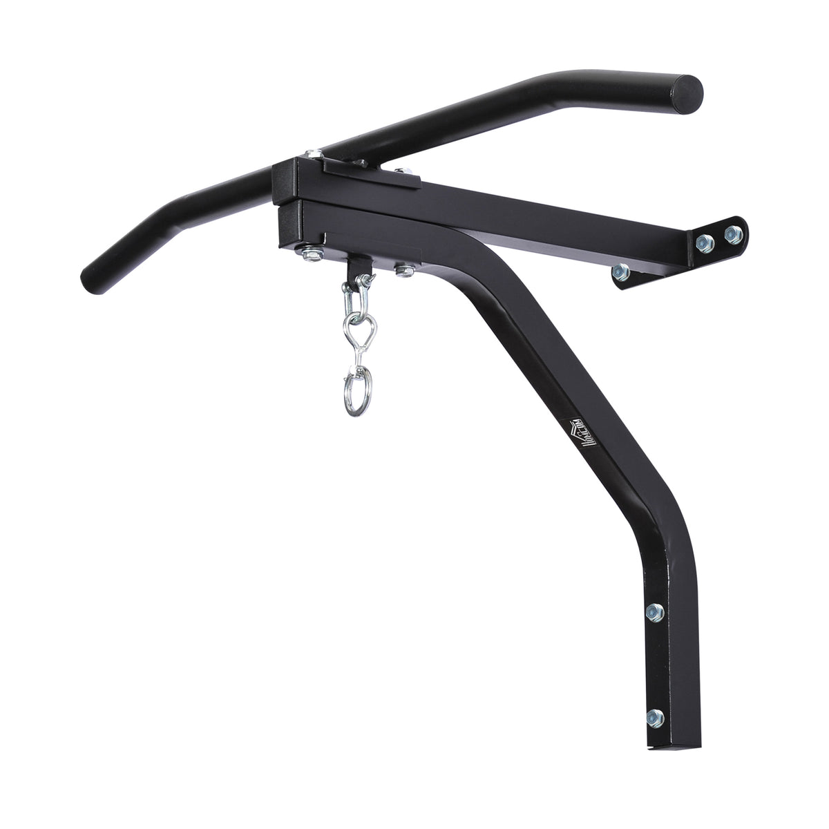Support sac de boxe fixation sac de frappe barre de traction intégrée charge max. 130 Kg acier noir-9
