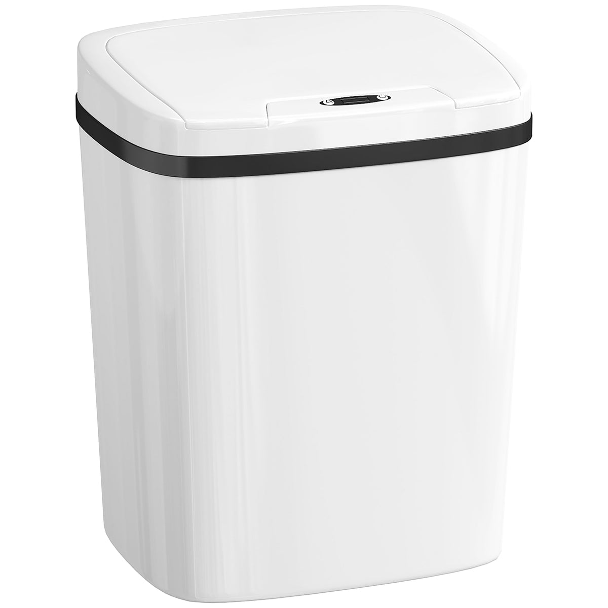 Poubelle de cuisine automatique 15L, poubelle à capteur de mouvement sans contact, 27,6 x 21,4 x 33,5 cm, blanc-0
