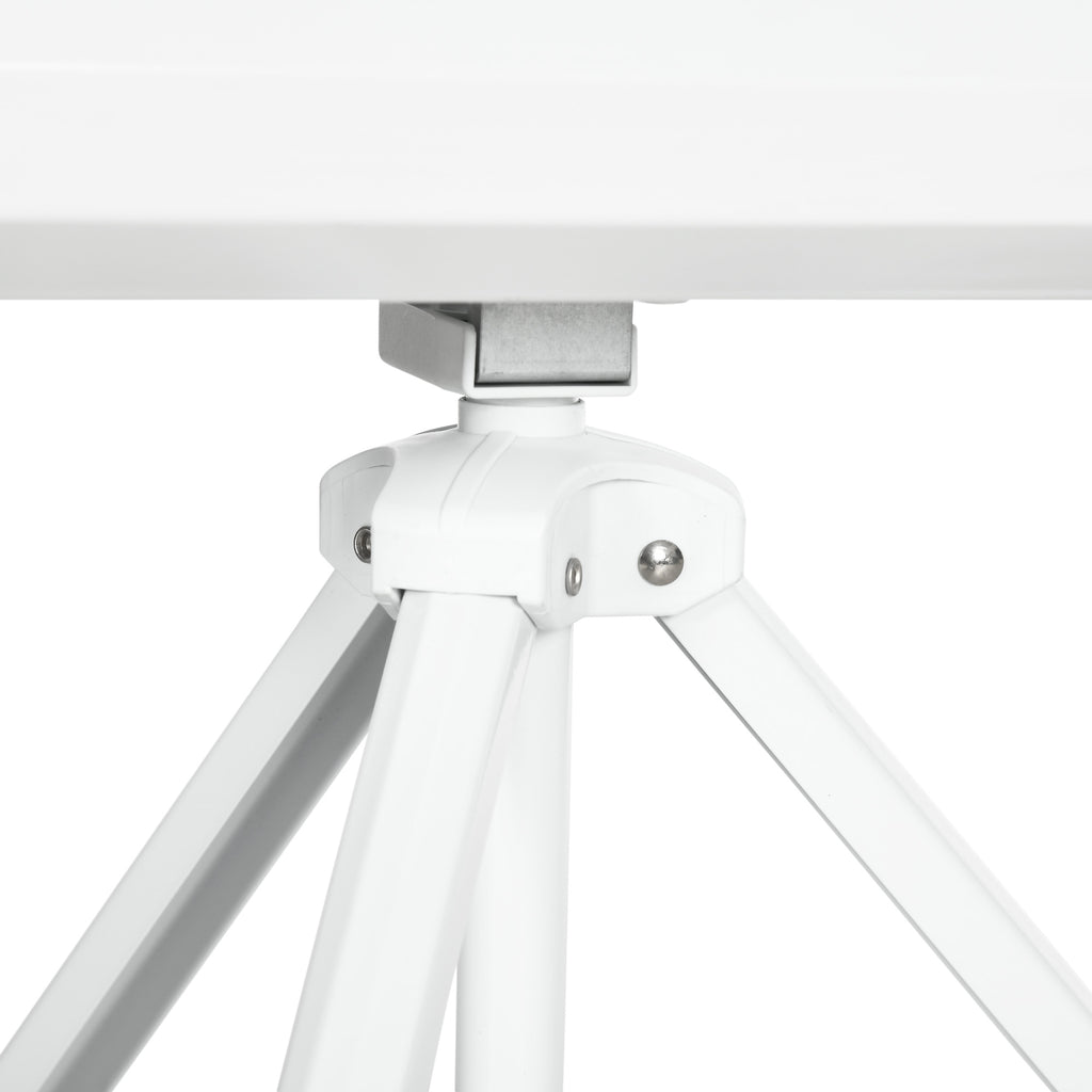 Écran de projection avec trépied pliable 120 pouces 4K HD 4:3, écran vidéoprojecteur réglable en hauteur, blanc-7