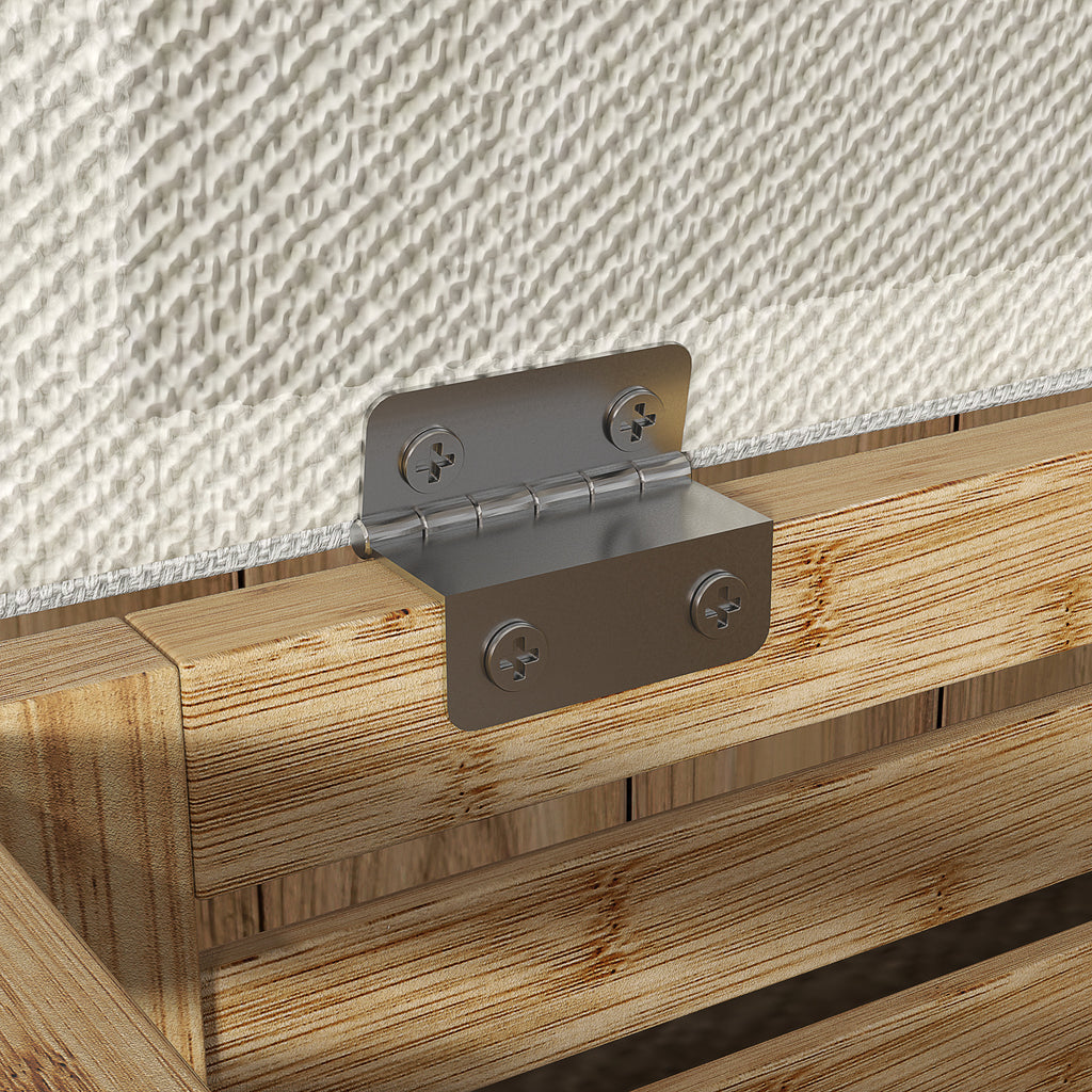 Coffre de rangement tabouret de rangement 54.76 L design lamellé cadre en bambou naturel 40 x 40 x 47 cm bois naturel-8