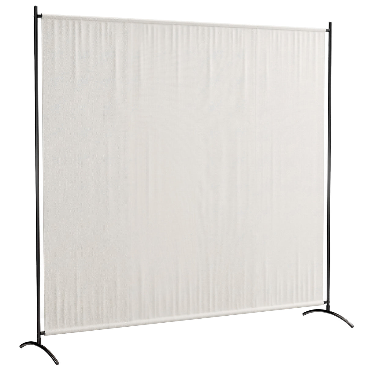 Paravent Extérieur à Panneau Unique, Séparateur de Pièce de 180H cm avec Protection UV30+, Beige-0