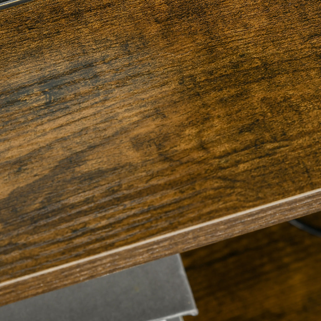 Table de Chevet avec 2 Tiroirs Tissus Table d'appoint petit Meuble de Rangement Style Industriel Commode 2 tiroirs - 45 x 40 x 70,5 cm - Bois et métal-8