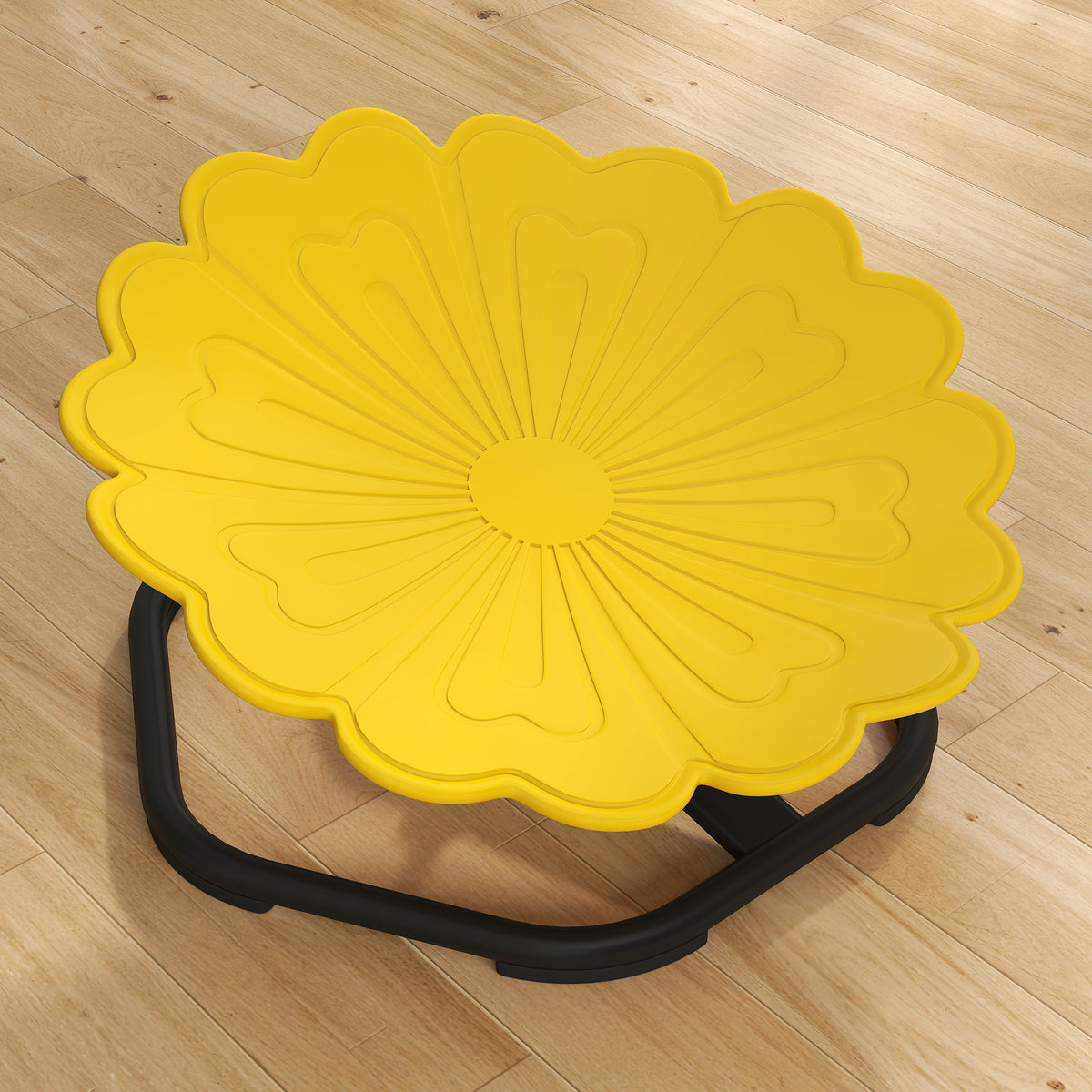Chaise pivotante sensorielle pour enfant, siège pivotant pour l'entraînement de l'équilibre et de la coordination, jaune-6