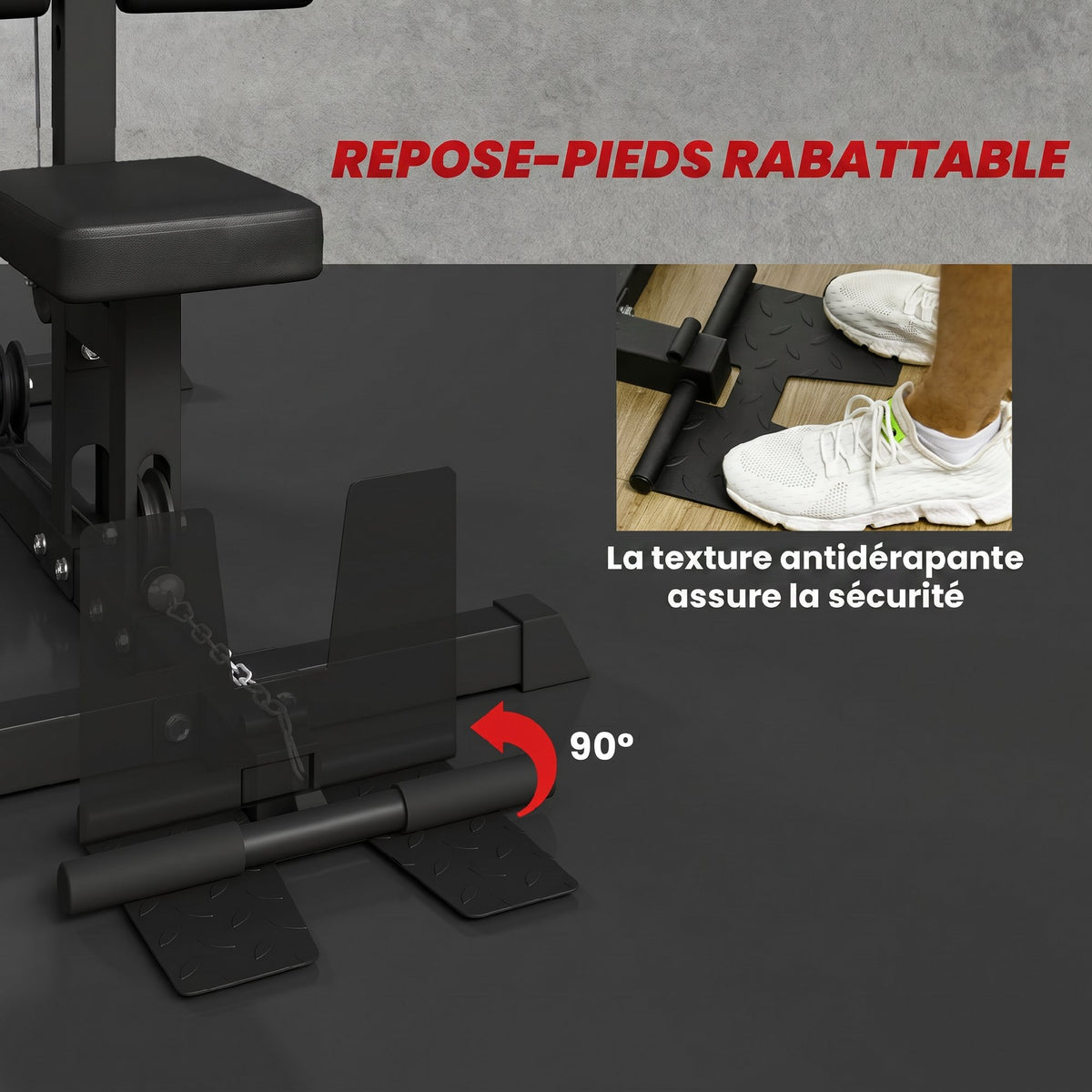 Station de musculation Station à Poulie, tirage poitrine - lat pulldown machine - banc de musculation Musculation-6
