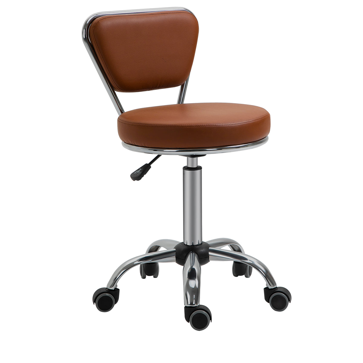 Tabouret de massage Vintage - tabouret de travail pivotant 360° - hauteur assise réglable 49-64 cm - revêtement-0