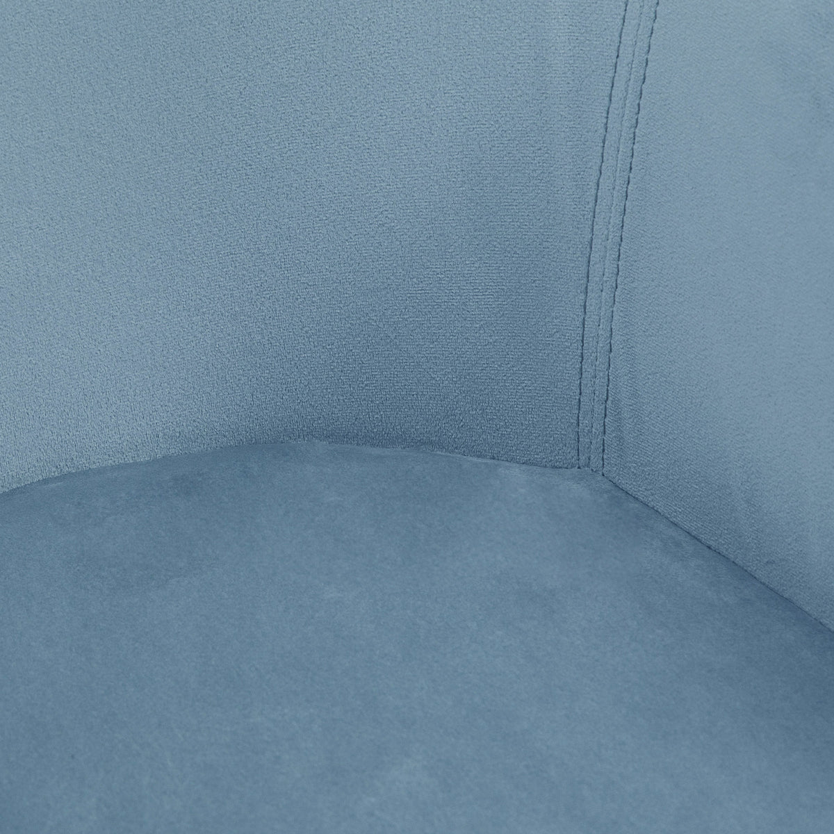 Lot de 2 chaises de salle à manger Fauteuil Assise rembourrée en tissu effet velours Pieds en bois, bleu-8