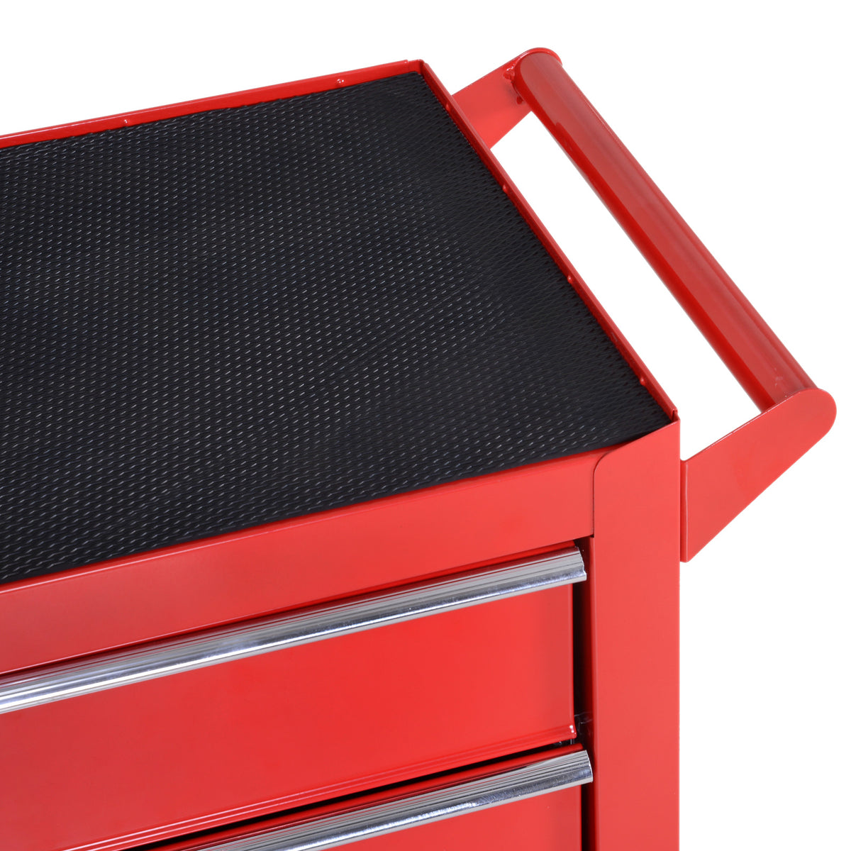 Chariot à outils sur roulettes pour atelier avec 5 tiroirs verrouillable 2 clés acier 69 x 33 x 75 cm rouge-7