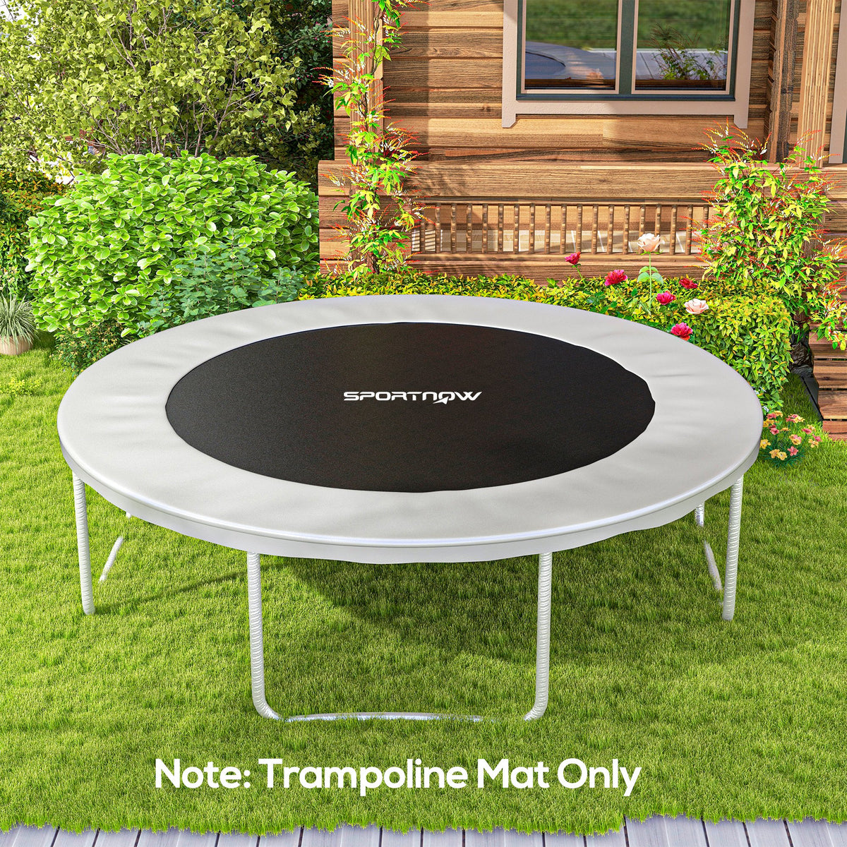 Tapis de rechange pour trampoline tapis de saut de remplacement, compatible trampoline Ø 2,4 m et ressorts de 14 cm-1