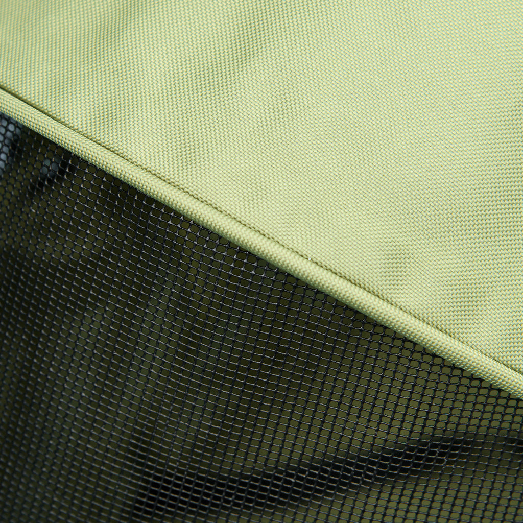 Poussette buggy pliable chien chat panier rangement porte-gobelets tissu 300D Oxford imperméable 4 roues vert-6