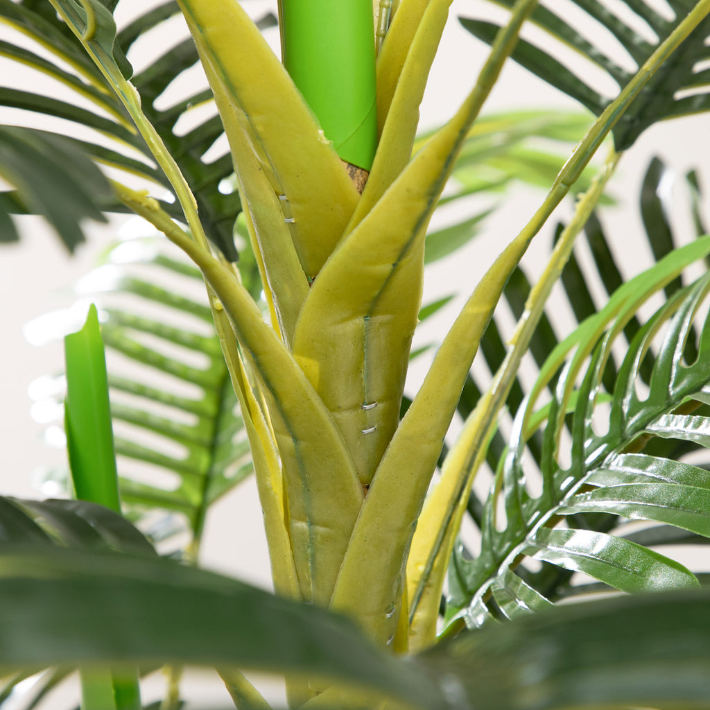 Palmier areca artificiel arbre artificiel hauteur 190 cm avec 30 grandes feuilles en plastique pot inclus-7