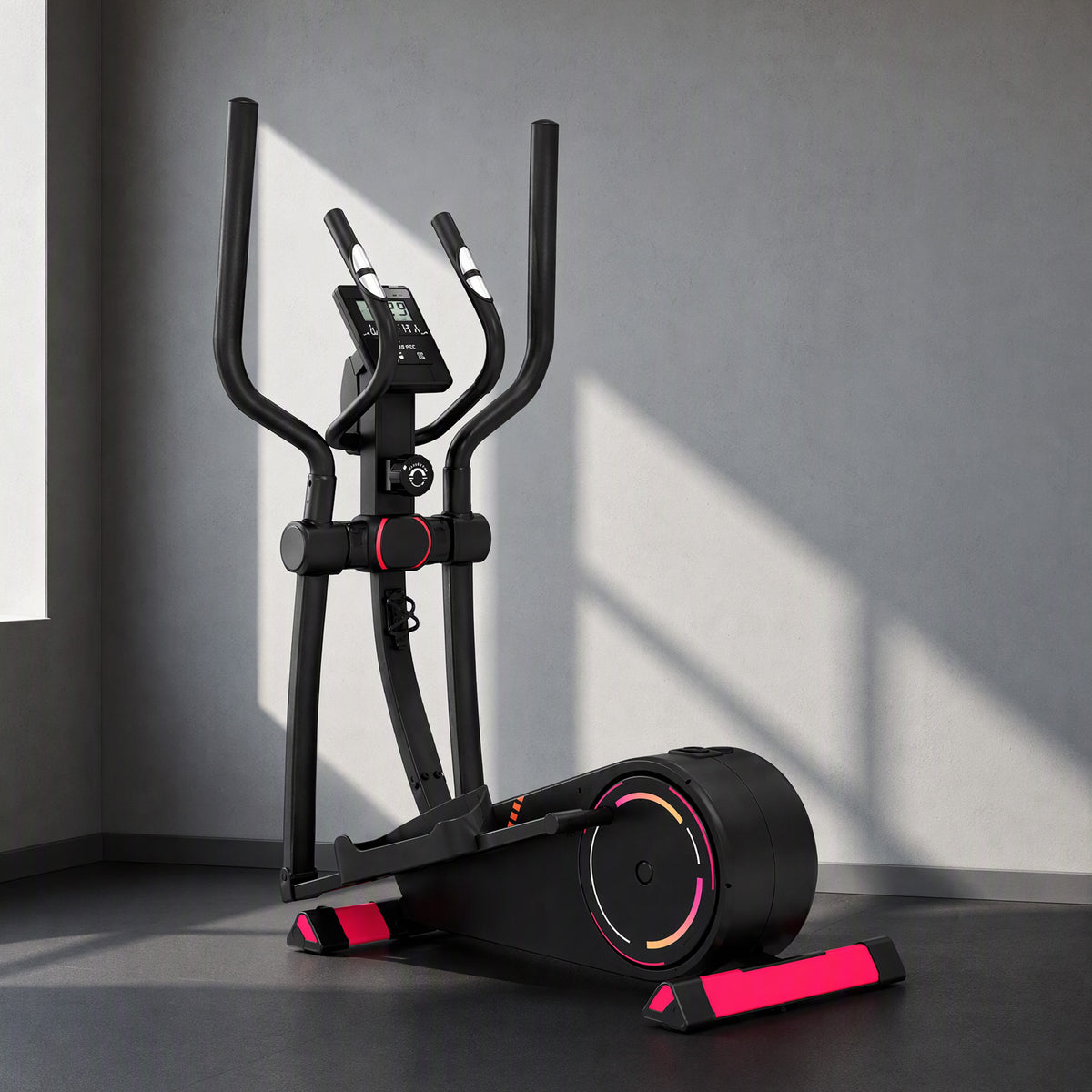Vélo elliptique d’appartement, résistance réglable à 16 niveaux, Bluetooth, compatible appli-1