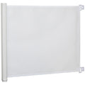 Barrière de sécurité chien barrière rétractable automatique barrière escaliers couloirs portes 115 x 82,5 m teslin acier blanc-0