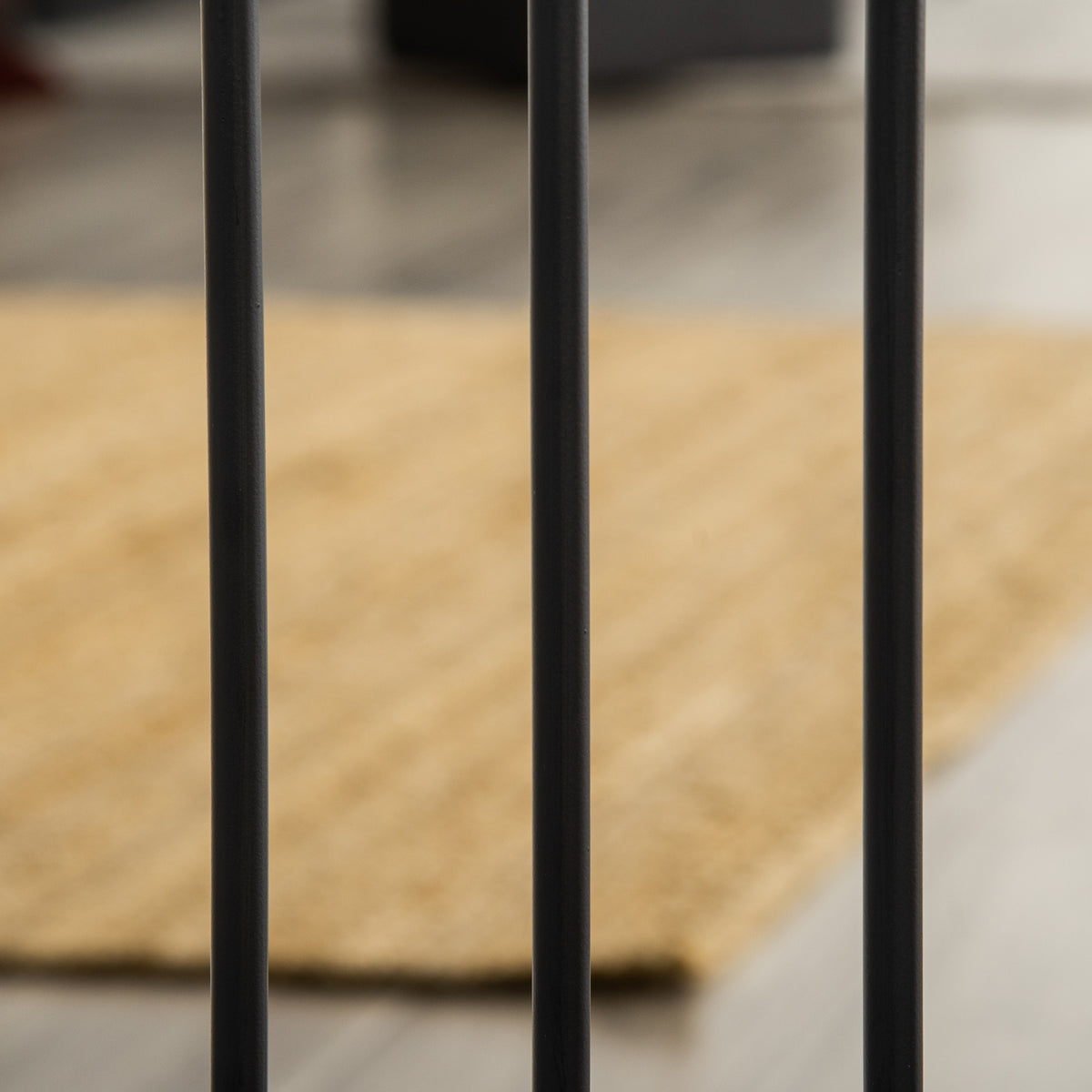 Barrière de sécurité pour animaux système de double verrouillage sans perçage 74 à 80 cm acier bois de pin noir-9