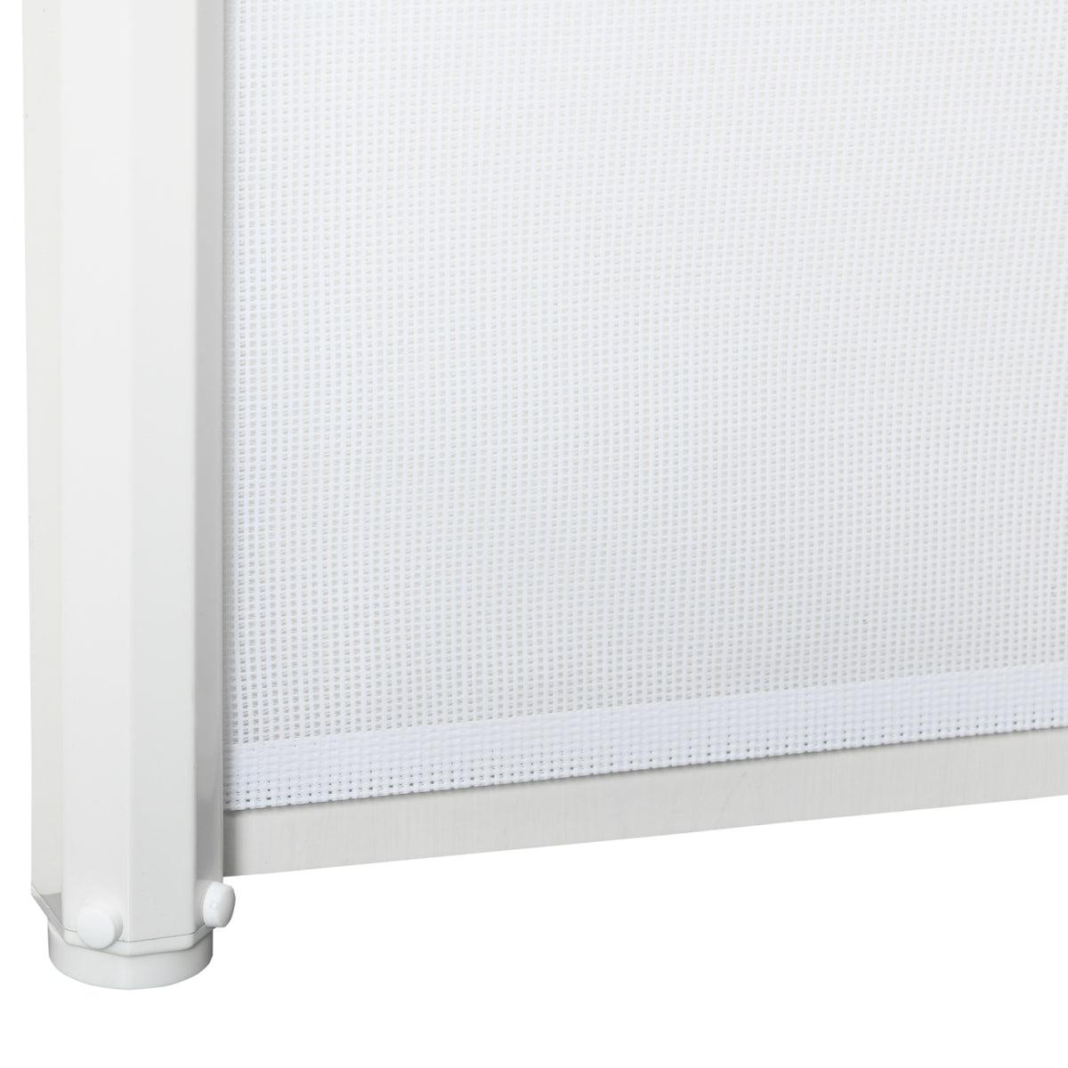 Barrière de sécurité chien barrière rétractable automatique barrière escaliers couloirs portes 115 x 82,5 m teslin acier blanc-6