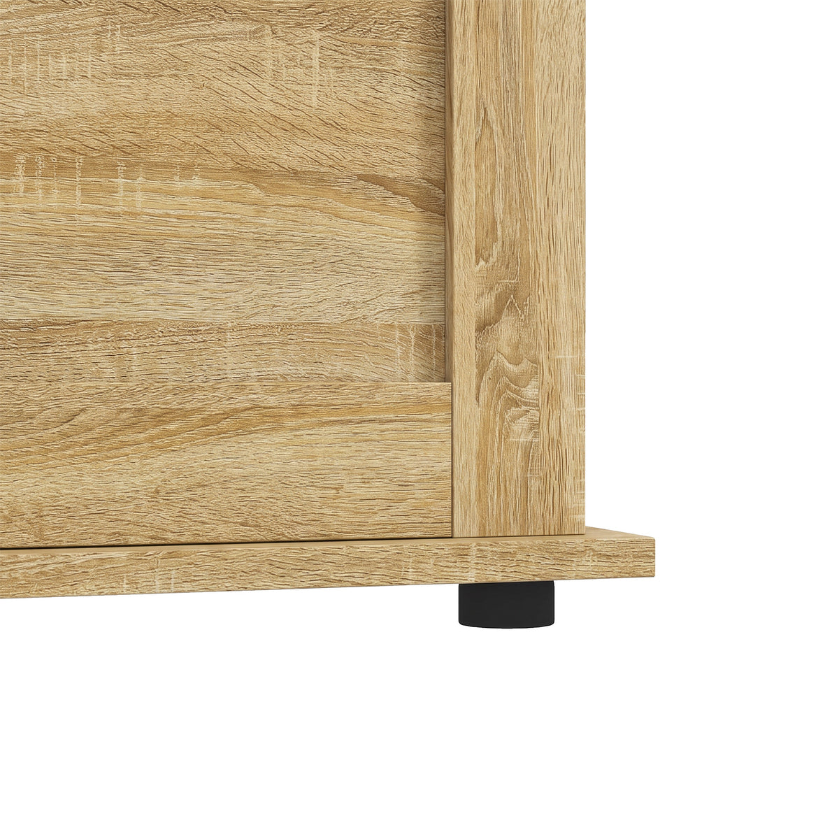 Coffre de Rangement, Banc de Rangement avec Couvercle Rabattable et Charnières de Sécurité, 80 x 40 x 45 cm, Naturel-8