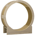 Roue d'exercice pour chat roue de course pour chat frein sécurisé et tapis de grattage amovible silencieux 91 cm marron-0