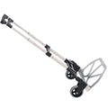 Chariot diable pliable leger telescopique charge 70kg en aluminium argent-noir-0