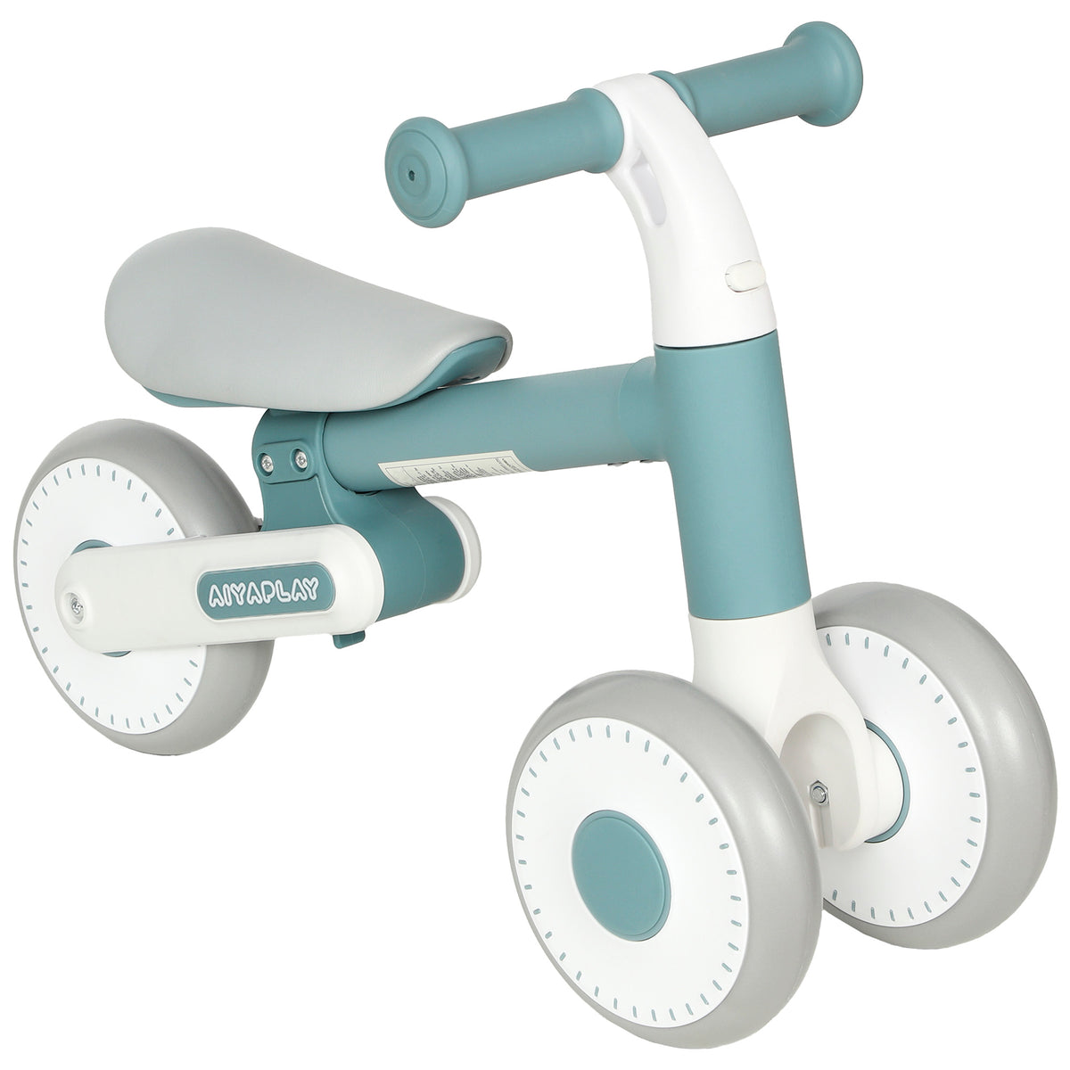 Draisienne Bébé 1-2 Ans Pliable, Siège Réglable, Direction Limitée à 135°, Pneus EVA Silencieux, 52x23x36,5cm, Bleu-0