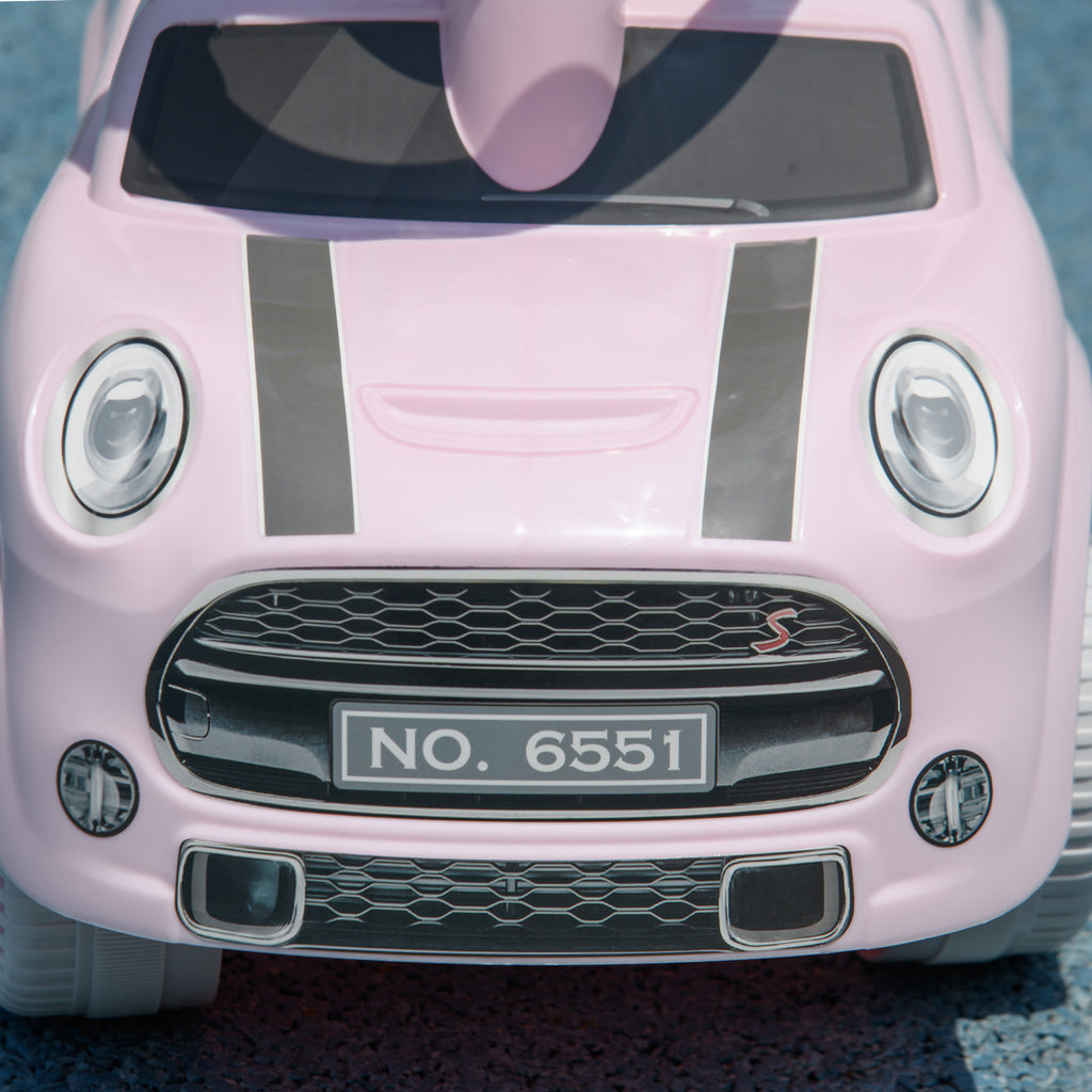 Porteur Enfants Voiture 18-36 Mois Volant klaxon et Butée Anti-bascule Charge 25 kg 53x25x35 cm Rose-8